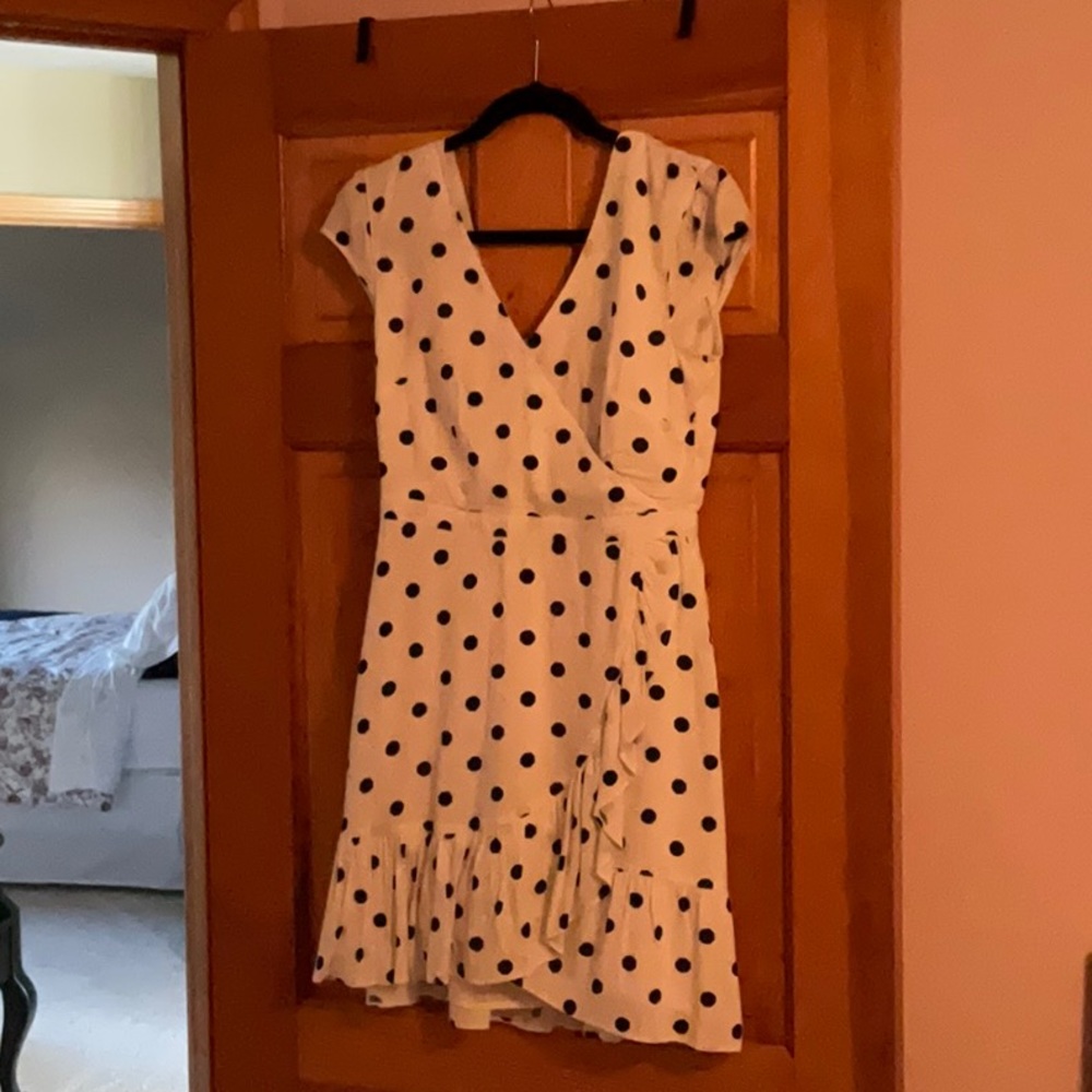 JCrew polka dot dress